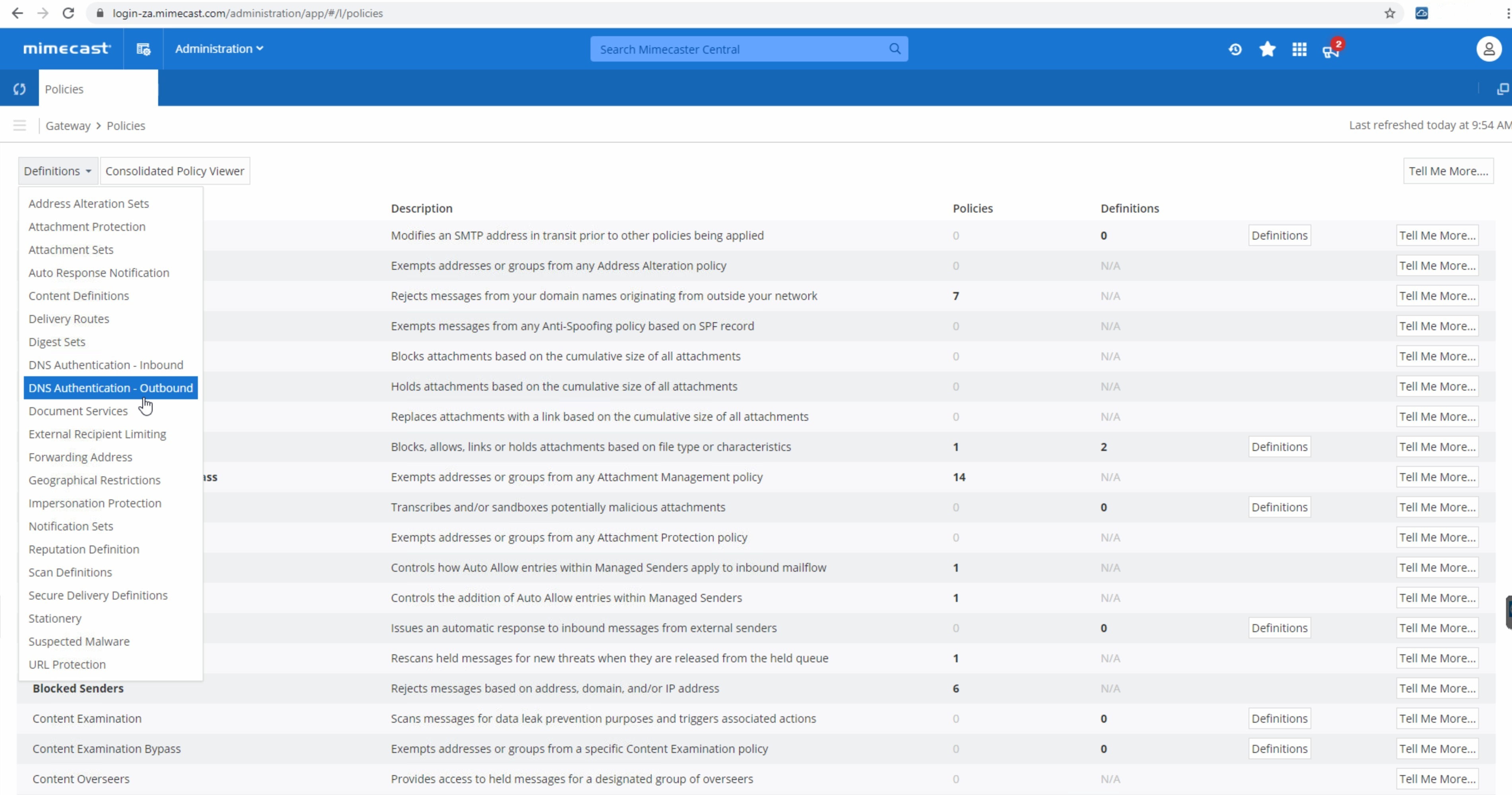 Mimecast spf dkim setup